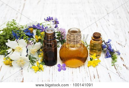 Nature Oil With Wildflowers