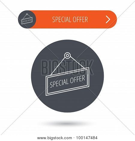 Special offer icon. Advertising banner tag sign.