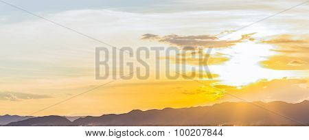 Bright Sunset Photo Background