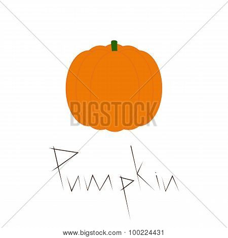 Pumpkin With Lettering