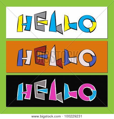 Hello - Stylized Color Text