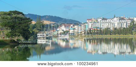 View Of Dalat City And Xuan Huong Lake