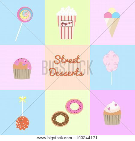 Street Desserts Set.