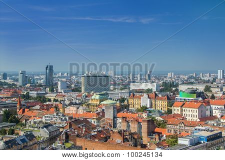 Zagreb modern skyline