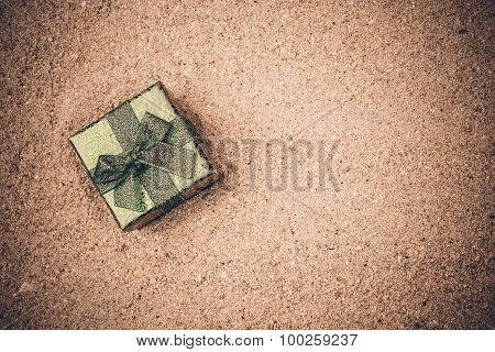 Gift Box in Sand