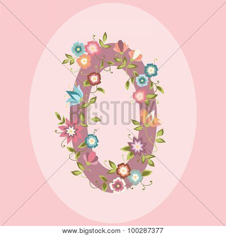 Vector Floral Number
