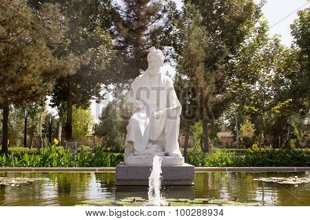 The statue of poet Firdausi