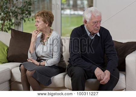 Quarreled Senior Couple