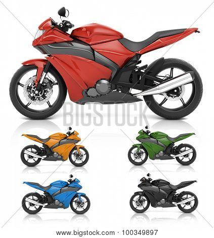 Motorbike Motorcycle Bike Roadster Transportation Concept