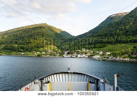 Ferry On Hardangerfjord