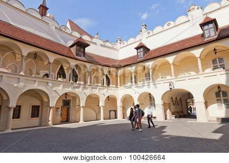 Inner Yard Of Old Town Hall In Bratislava, Slovakia