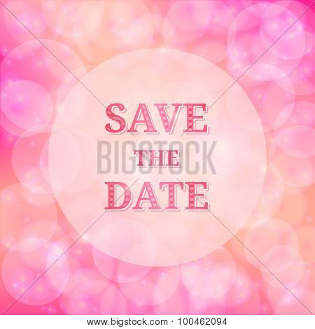 Save The Date. Wedding Invitation