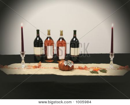 Weinflaschen Party Dekoration