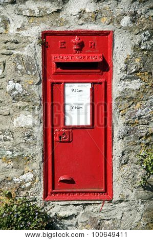 Red post box
