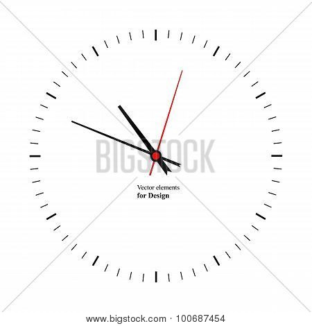 Clock Image On White Background