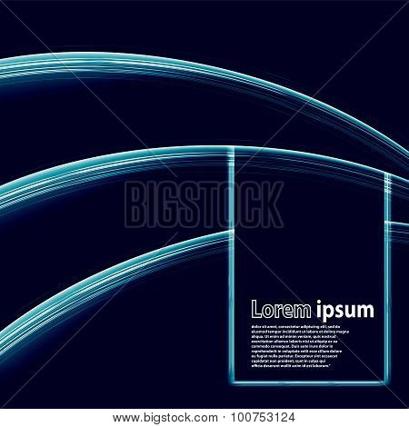 Blue Glowing Layers