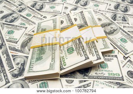 Dollar notes bundle