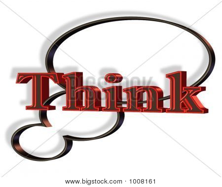 3D acho texto sobre branco