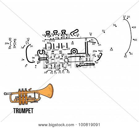 Numbers Game For Children: Musical Instruments (trompete)
