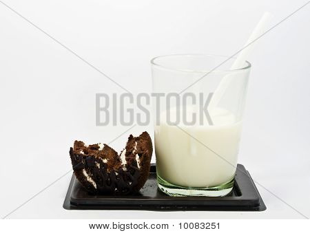 milk and cake