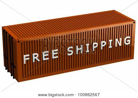 Shipping Container With Words Free Shipping