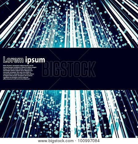 Blue Glitter Poster