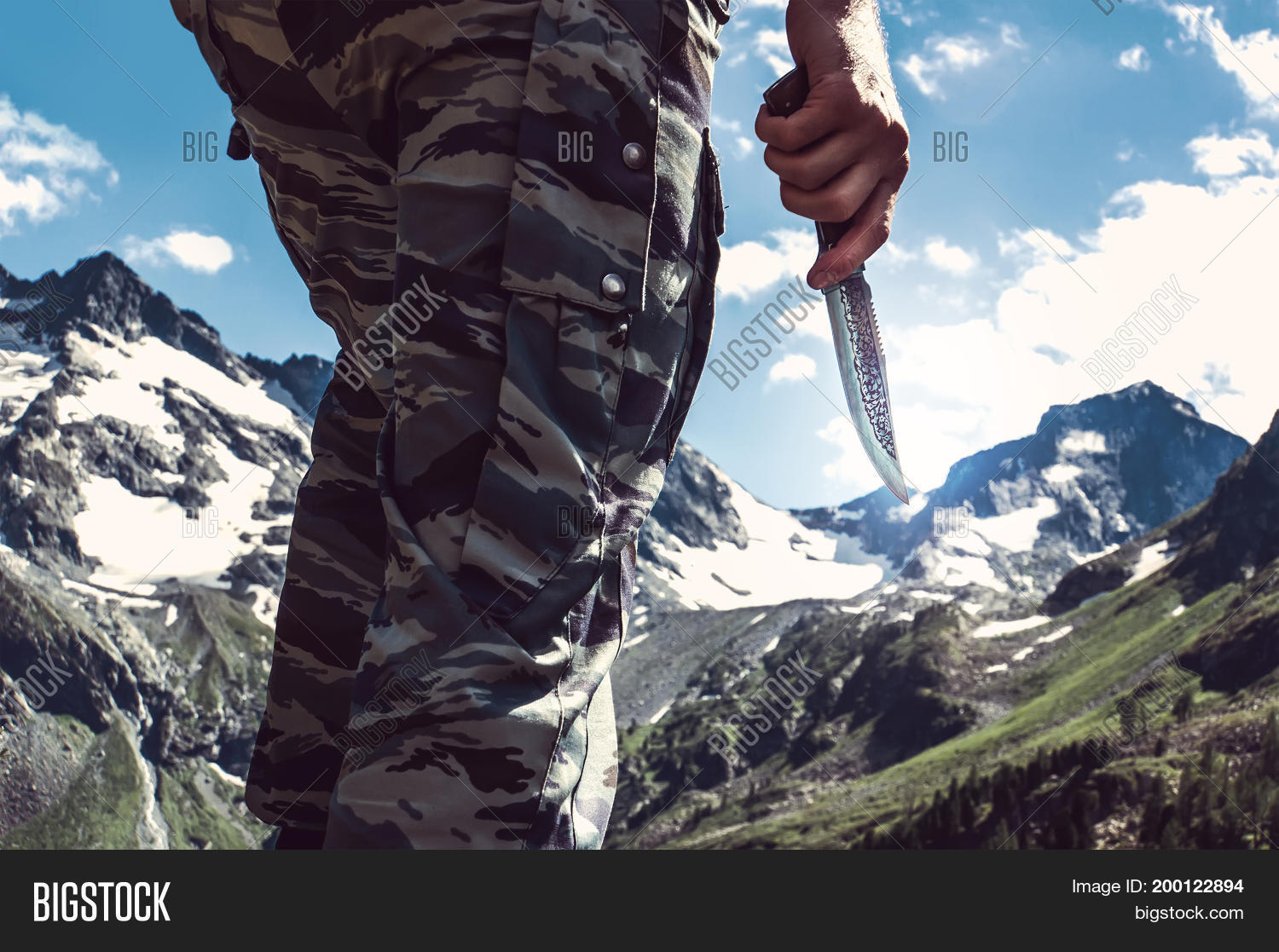 Combat Knife Hand Image & Photo (Free Trial) Bigstock