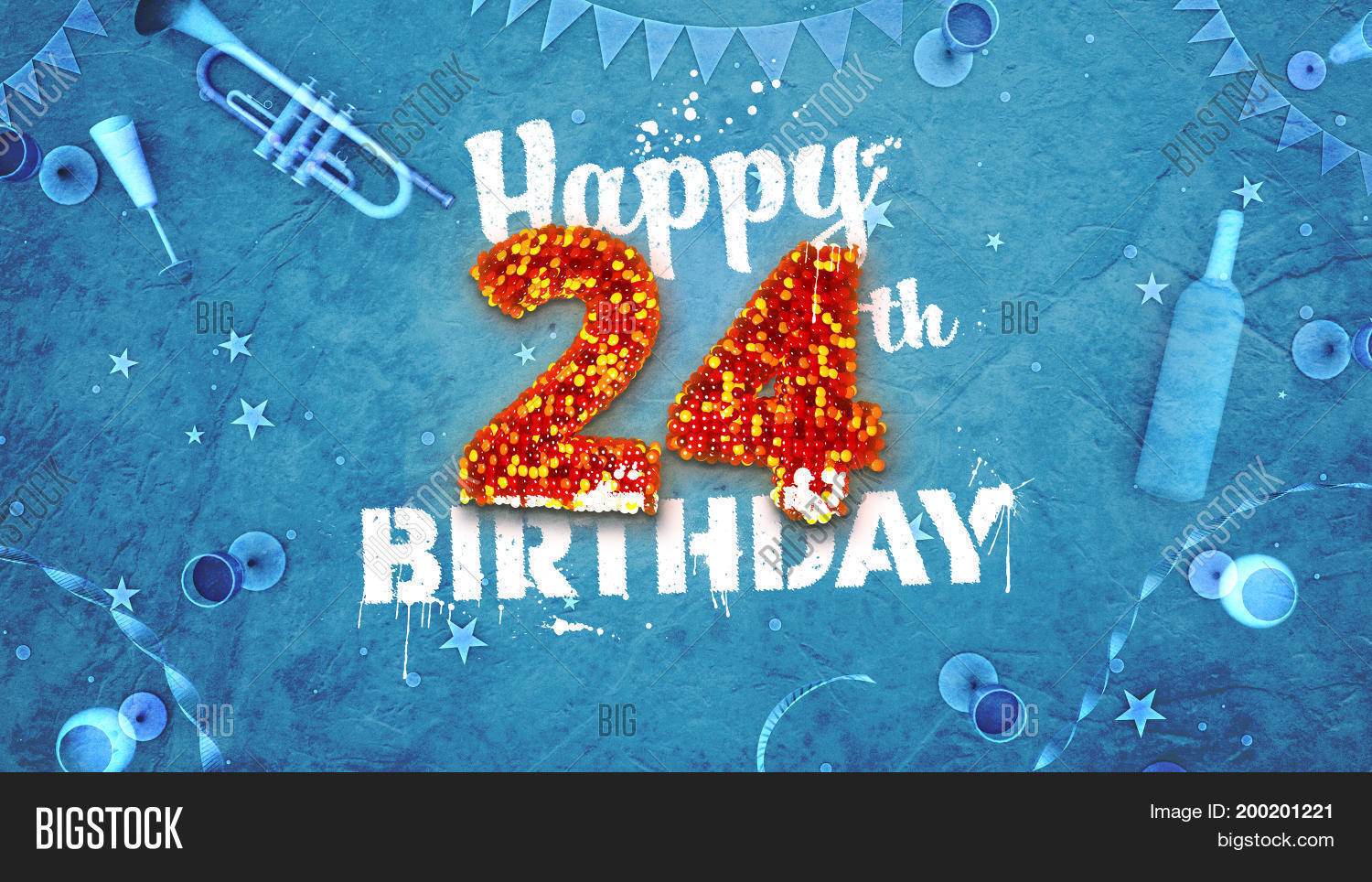 Happy 24Th Birthday Image Photo (Free Trial) Bigstock