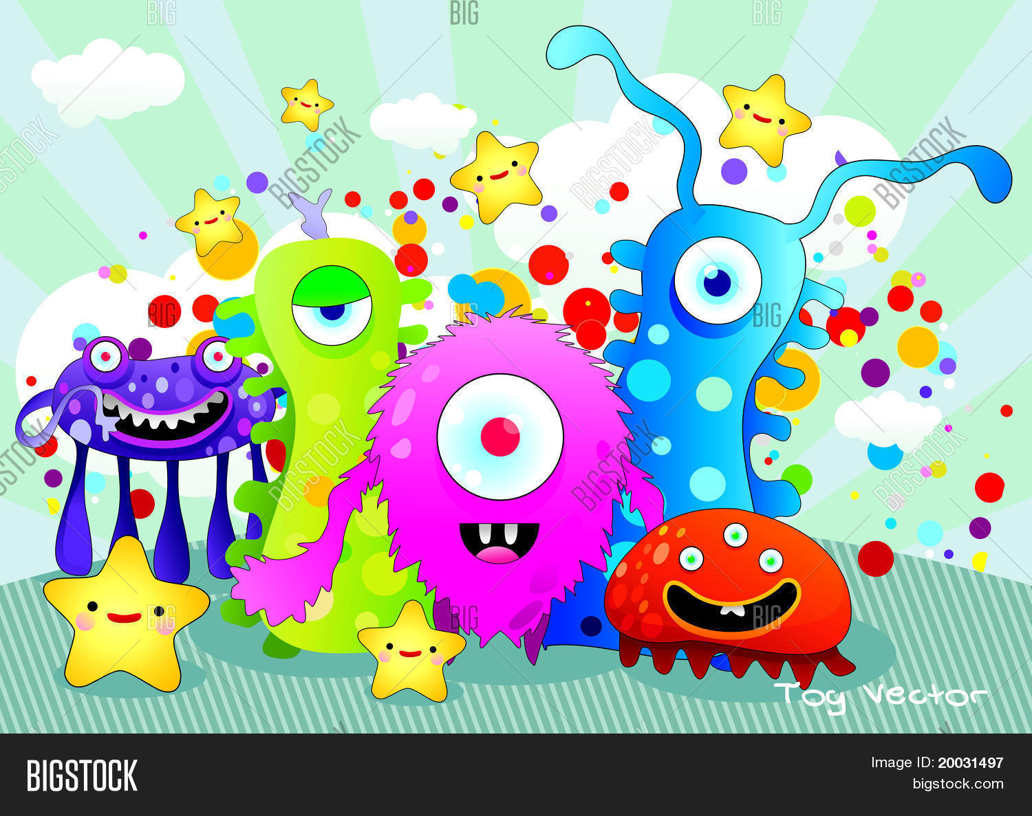 Monster Vector Vector & Photo (Free Trial) | Bigstock