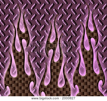 Uhlíkových vláken Diamond deska pozadí plameny růžová