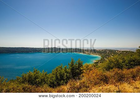Lake in the province of Albano, Italy