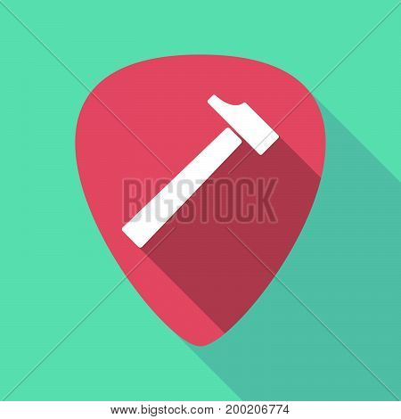Long Shadow Plectrum With A Hammer