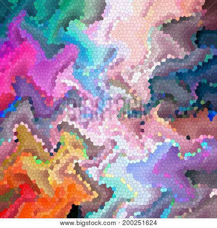 Abstract coloring background of the horizon gradient with visual wave,twirl,mosaic,jitter and lighting effect