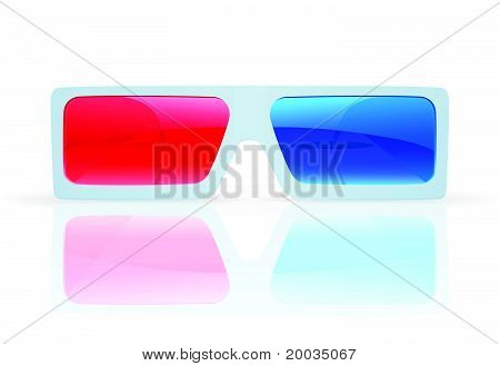 3D anaglyph briller