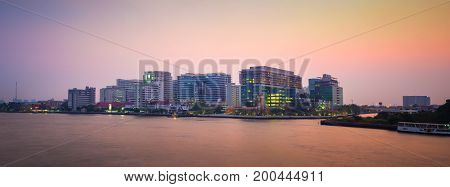 Bangkok Thailand - March 4 2017 : Siriraj Hospital A major government hospital in Bangkok Thailand situated by the Chao Phraya River