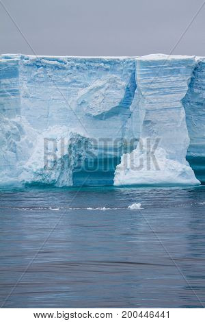 Antarctica - Antarctic Peninsula - Tabular Iceberg In Bransfield Strait