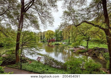 Central Park And Manhattan Skyline In Nyc