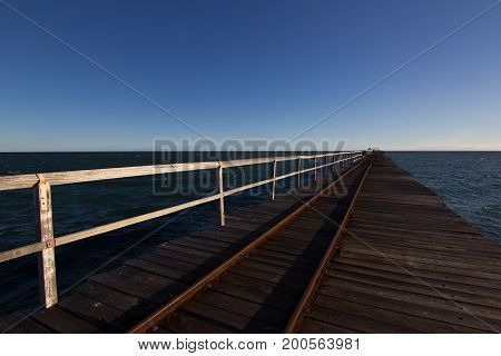 Jetty in Carnarvon in Western Australia, Australia