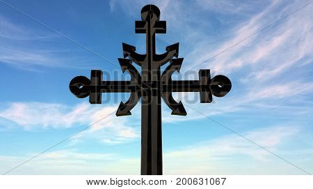 Cross dedicated to the victims of the sea in Rewa, Poland, Europe