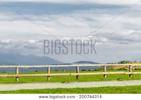 Beautiful landscape mountain view of Utsukushigahara is one of the most important and popular natural place in Nagano Japan.