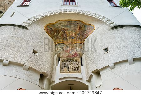 Gate at the castle in Sigmaringen - Baden Wurttemberg, Germany.
