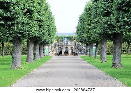 An image of the Castle Herrenhausen - Hannover/Germany - 08/16/2017