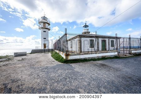 Cabo Tourinan - The Westernmost Point Of Spain With Lighthouse.