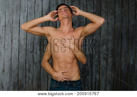 Two beautiful sexy guys. Love and relationships.