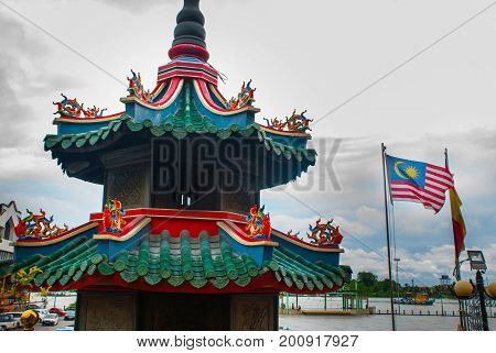 Tua Pek Kong Chinese Temple. Bintulu City, Borneo, Sarawak, Malaysia