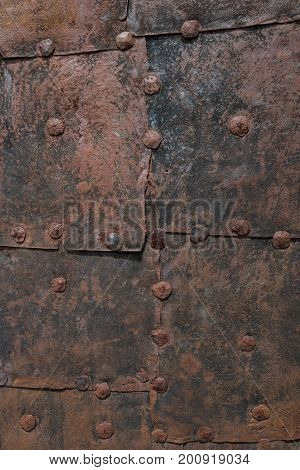 The Old Iron Wall Of A Building