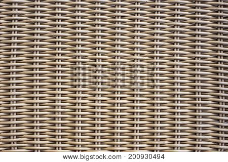 Picture of rattan wickerwork texture. Close up