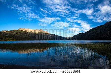 Falkner lake south Argentina landscape beautiful scenary
