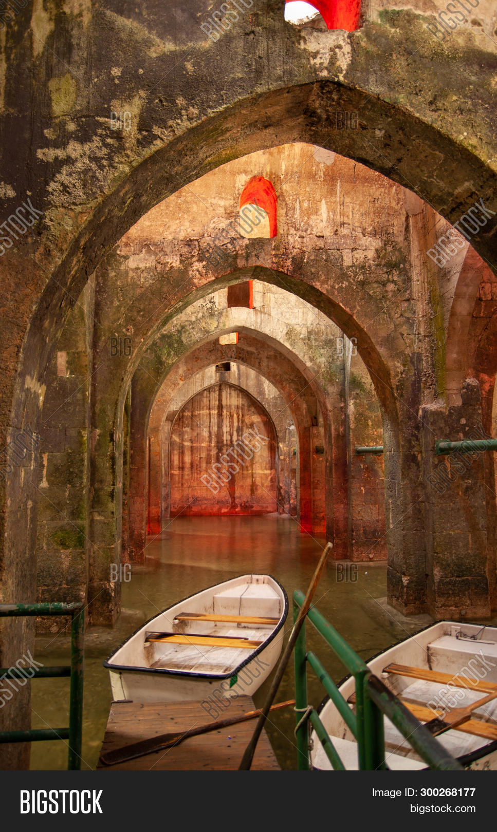 Rowboat Underground Image Photo Free Trial Bigstock