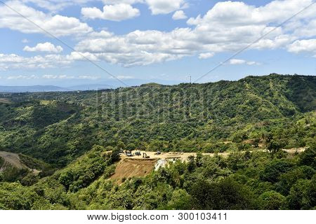 Skyline View Around Tagaytay City Hightland At The Day, Philippines